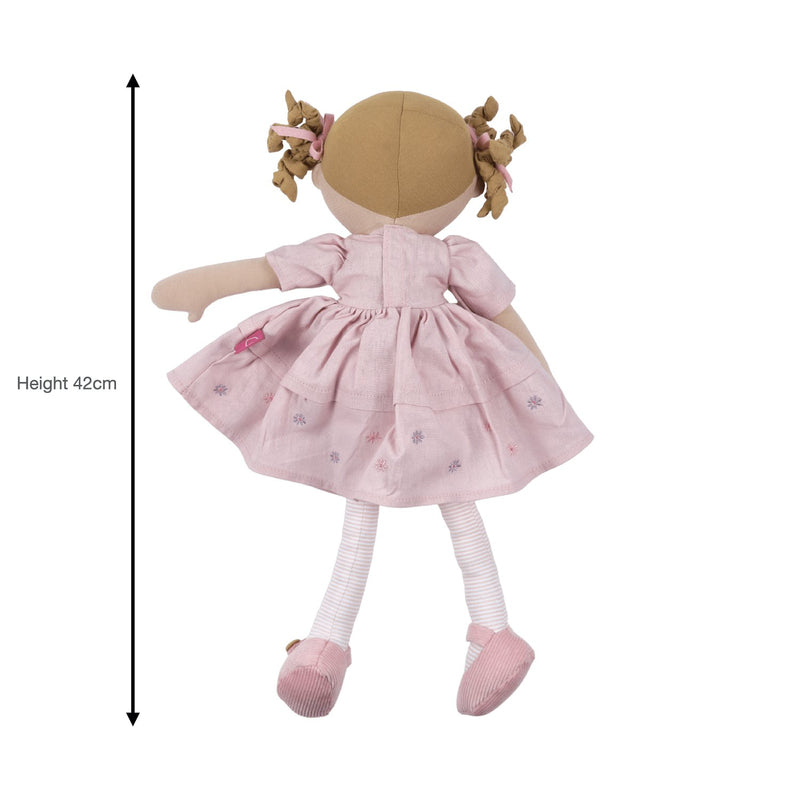 Tikiri Bonikka Amelia Linen Doll with Brown Hair