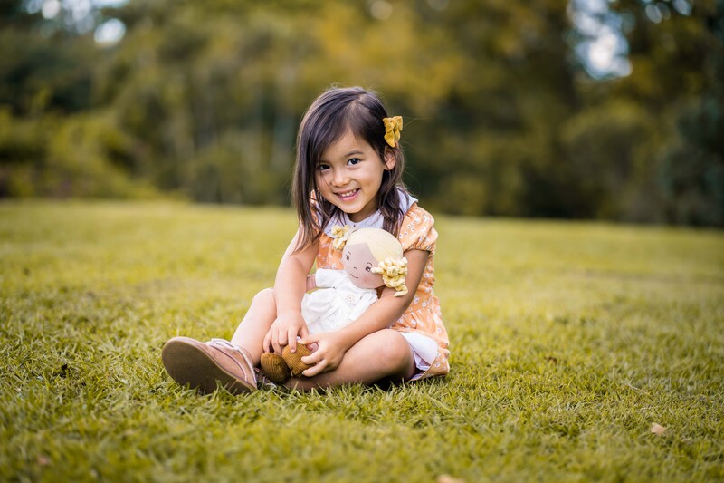 Tikiri Bonikka Priscy Linen Doll with Blonde Hair