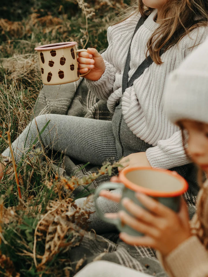 Silly Silas Wooly Footless Tights - Granite