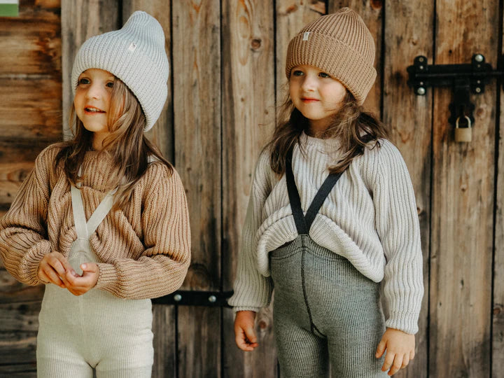 Silly Silas Wooly Footless Tights - Granite