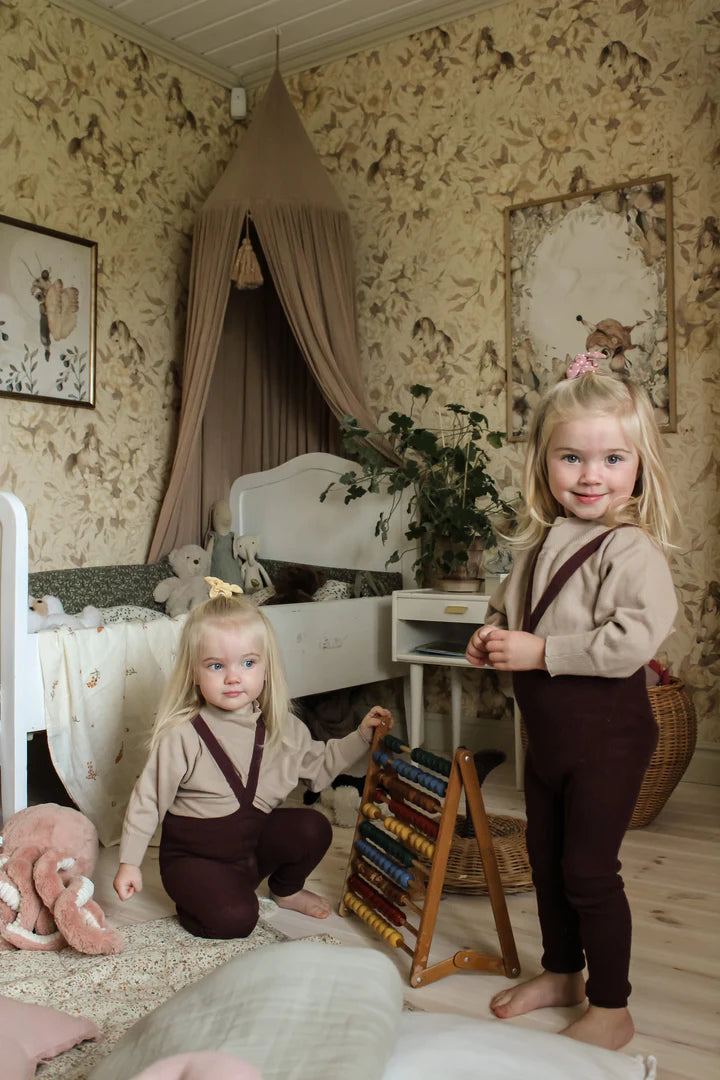 Silly Silas Footless Tights - Fig Blend