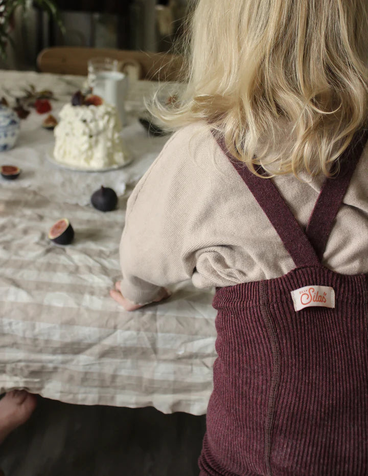 Silly Silas Footed Tights - Fig Blend