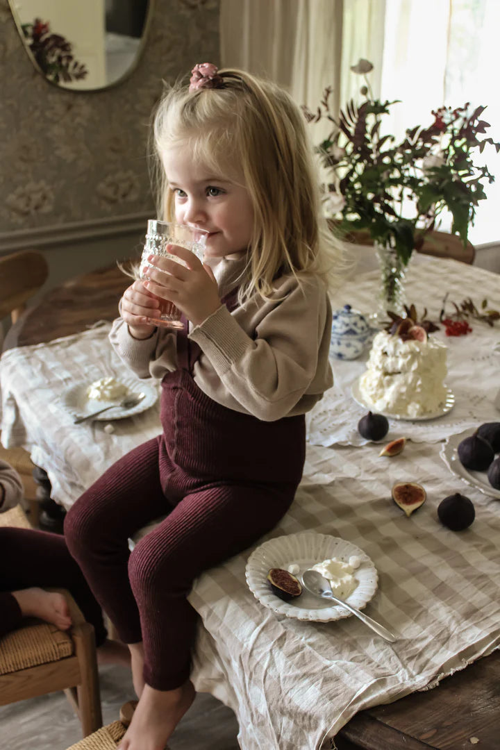 Silly Silas Footless Tights - Fig Blend