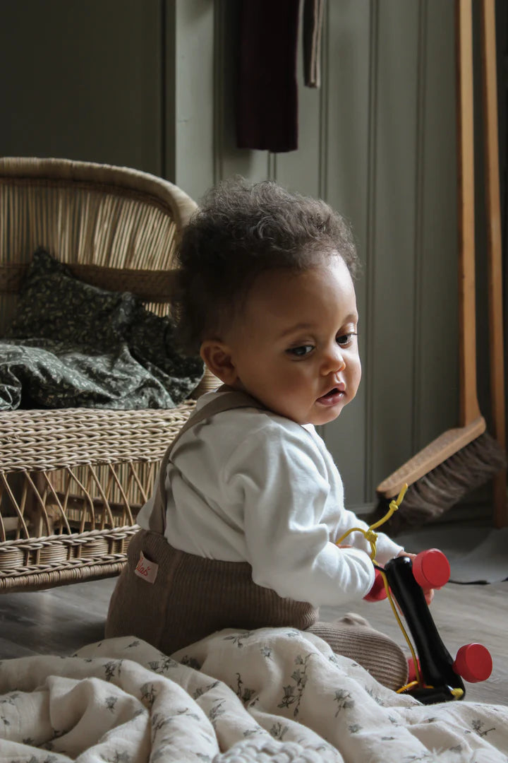 Silly Silas Footed Tights - Peanut Blend