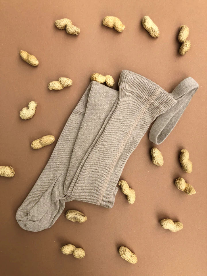 Silly Silas Footed Tights - Peanut Blend