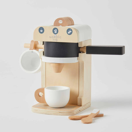 Nordic Wooden Coffee Machine Set