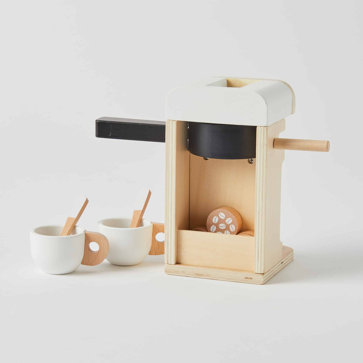 Nordic Wooden Coffee Machine Set