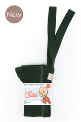 Silly Silas Footed Tights - Dark Forest Green