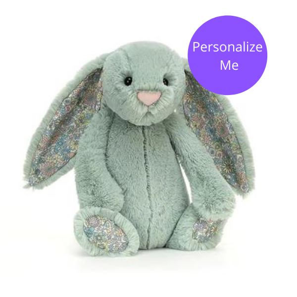 Jellycat aqua blossom 2024 bunny