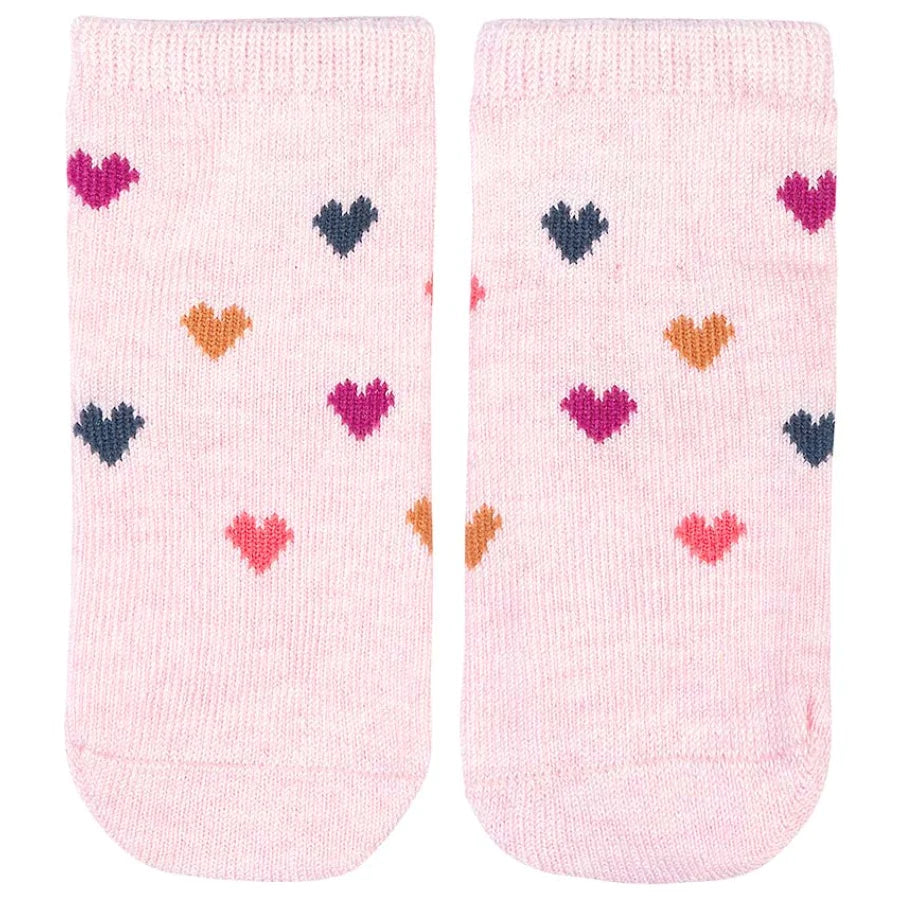 Toshi Organic Ankle Jacquard Socks - Hearts