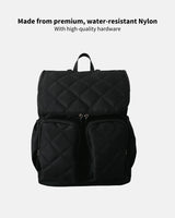 OiOi Quilted Nappy Backpack - Black