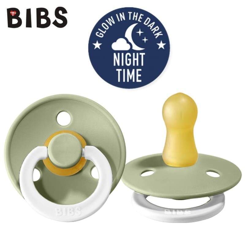 Bibs Australia Pacifier BIBS Pacifier 2 Pack - Night Glow - Sage