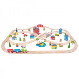 Bigjigs Rail Town + Country Train Set