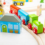 Bigjigs Rail Town + Country Train Set