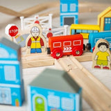 Bigjigs Rail Town + Country Train Set