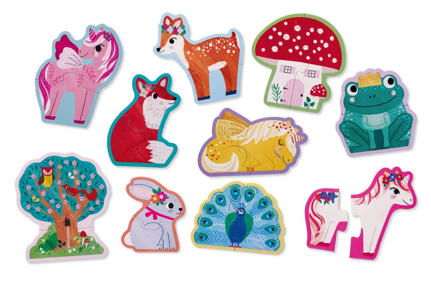 Crocodile Creek Let's Begin Puzzle 2 Piece - Unicorn