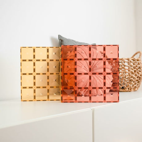 Connetix Base Plates - Peach + Lemon