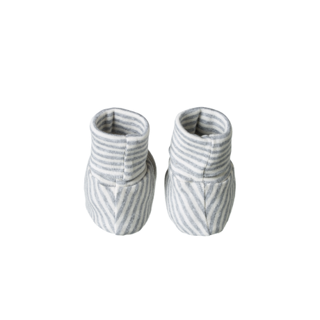 Nature Baby Cotton Booties - Grey Marl
