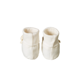 Nature Baby Cotton Booties - Natural