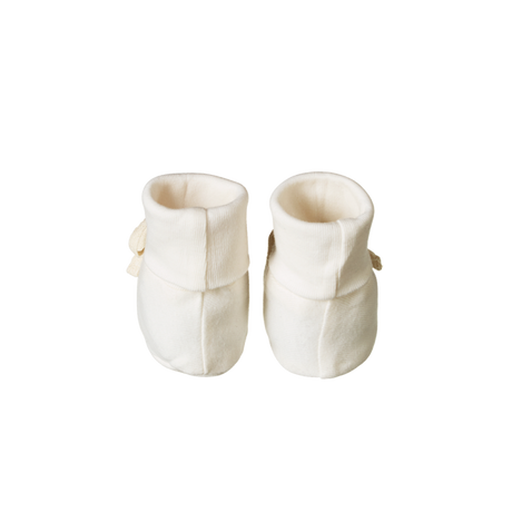 Nature Baby Cotton Booties - Natural