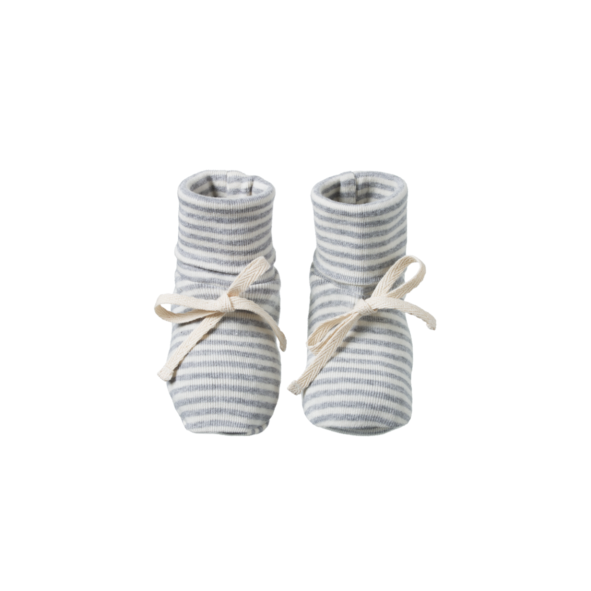 Nature Baby Cotton Booties - Grey Marl