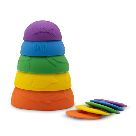 Jellystone Ocean Stacking Cups - Rainbow