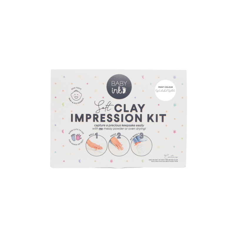 Raspberry Lane Boutique Baby Clay Impressions Kit - Pink
