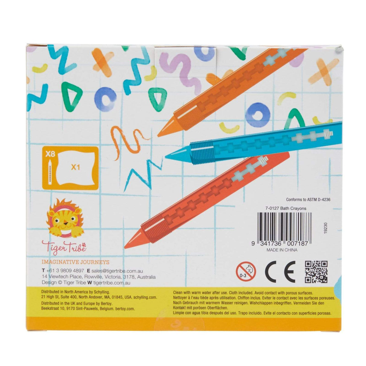 Bath Crayons-tiger tribe-raspberry lane boutique