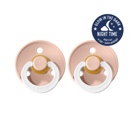 Raspberry Lane Boutique BIBS Dummies - 2 Pack - Night Glow - Blush