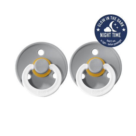 Raspberry Lane Boutique BIBS Dummies - 2 Pack - Night Glow - Cloud