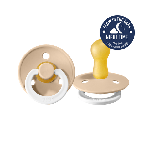 Raspberry Lane Boutique BIBS Dummies - 2 Pack - Night Glow - Vanilla