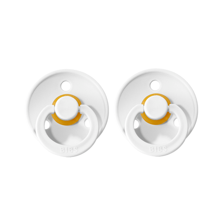 Raspberry Lane Boutique BIBS Dummies - 2 Pack - White
