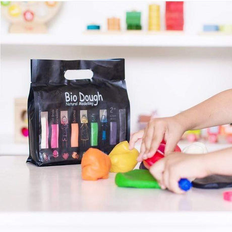 Raspberry Lane Boutique Bio Dough Natural Play Dough - Rainbow 9 Colours