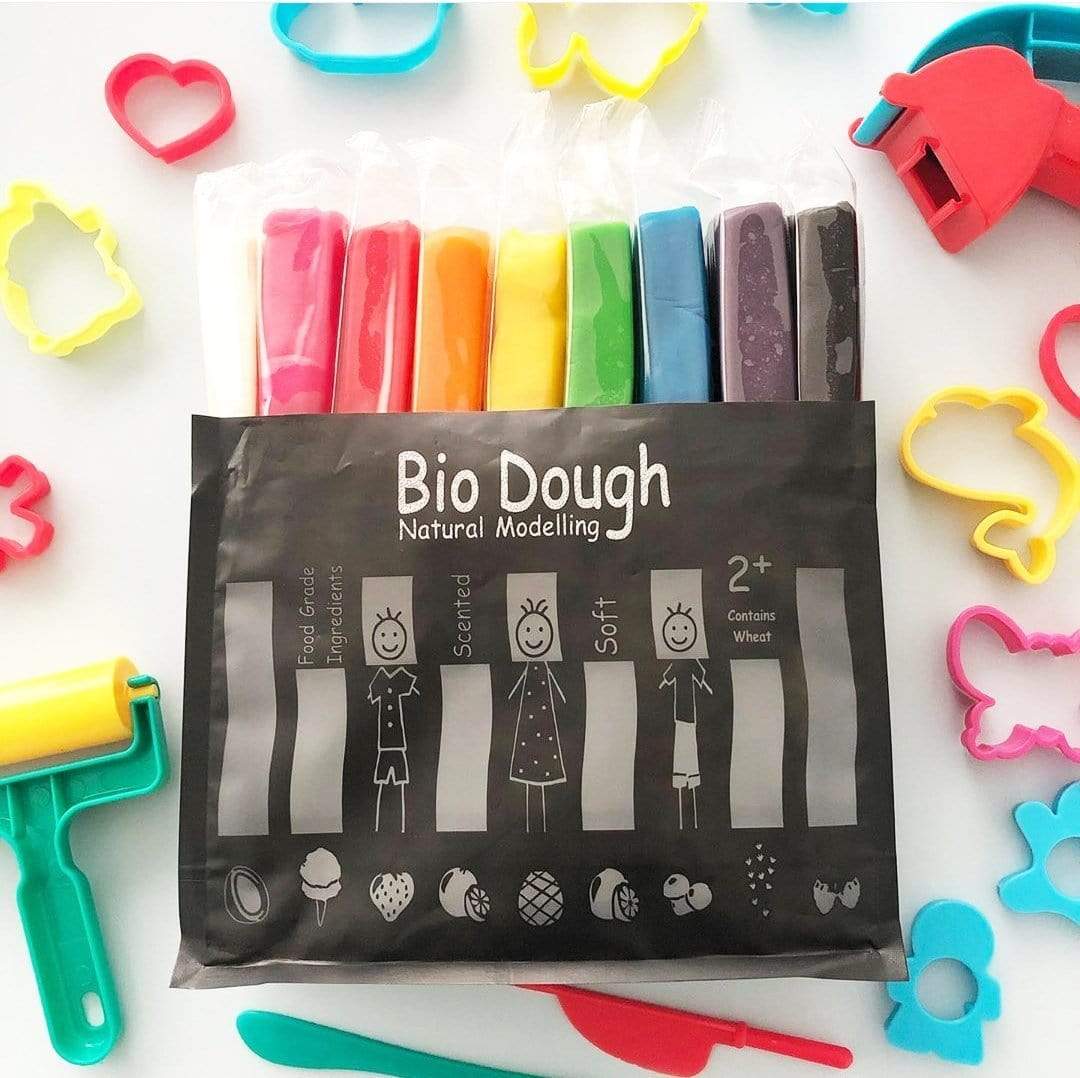 Raspberry Lane Boutique Bio Dough Natural Play Dough - Rainbow 9 Colours