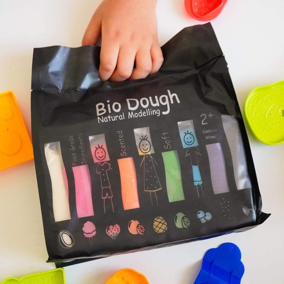 Raspberry Lane Boutique Bio Dough Natural Play Dough - Rainbow 9 Colours