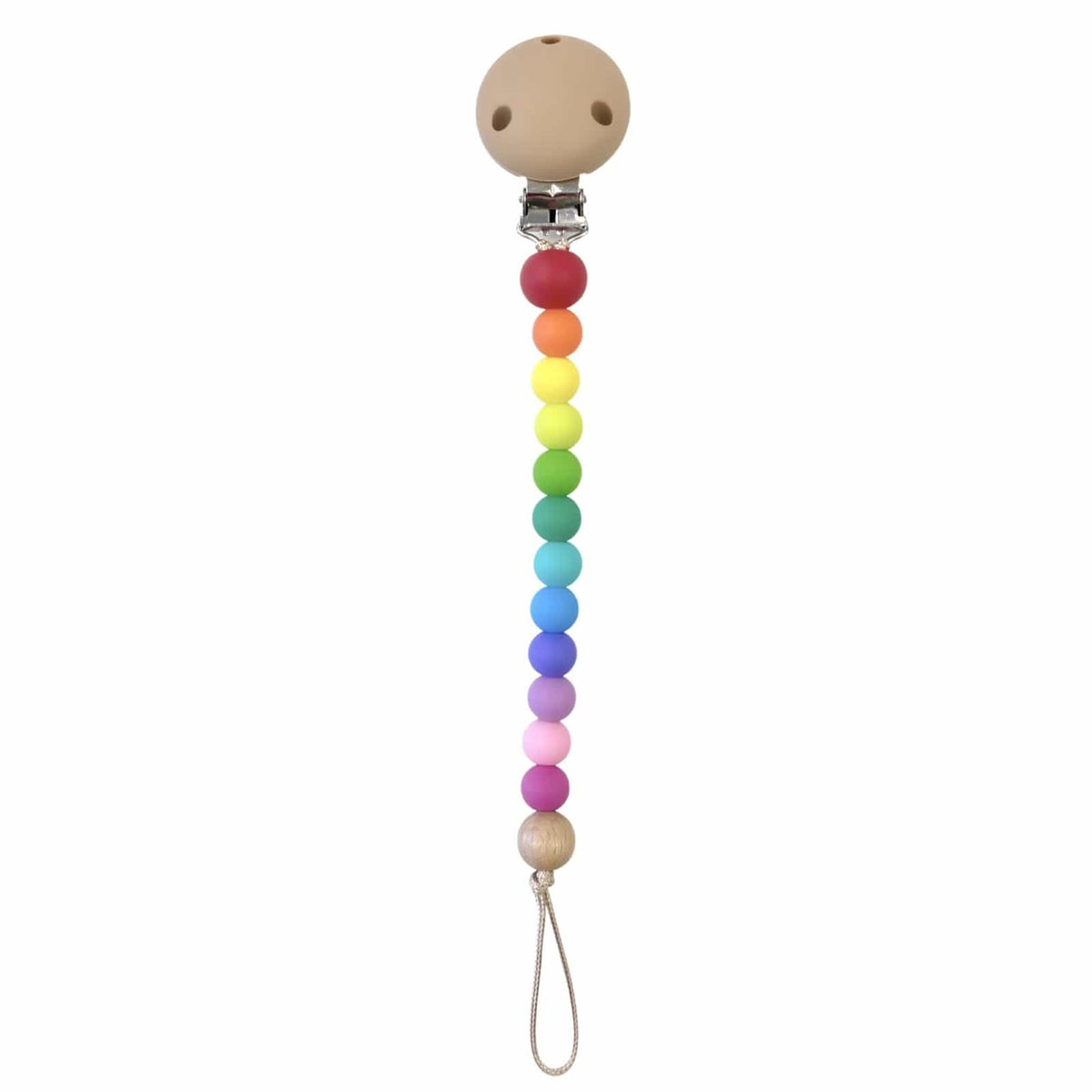 Raspberry Lane Boutique Bright Rainbow Dummy / Pacifier Clips