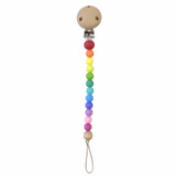 Raspberry Lane Boutique Bright Rainbow Dummy / Pacifier Clips