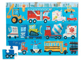 Raspberry Lane Boutique Classic Vehicles Floor Puzzle - 36pc