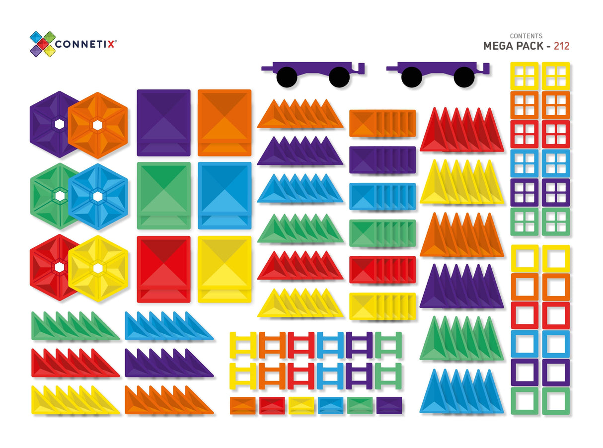 Raspberry Lane Boutique Connetix - 212 Piece Mega Pack (Pre-Order)