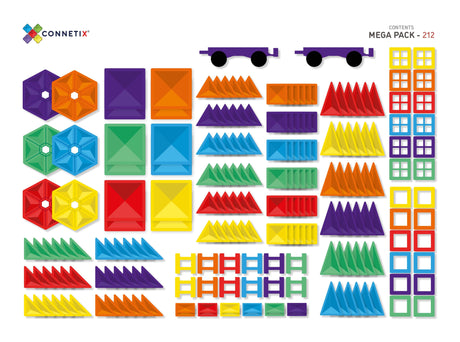 Raspberry Lane Boutique Connetix - 212 Piece Mega Pack (Pre-Order)