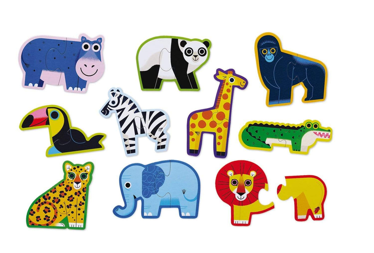 Raspberry Lane Boutique Let's Bein Puzzle 2 Piece - Jungle