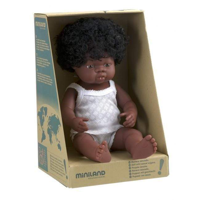 Raspberry Lane Boutique Miniland Doll African Girl - 38cm (Pre-Order)