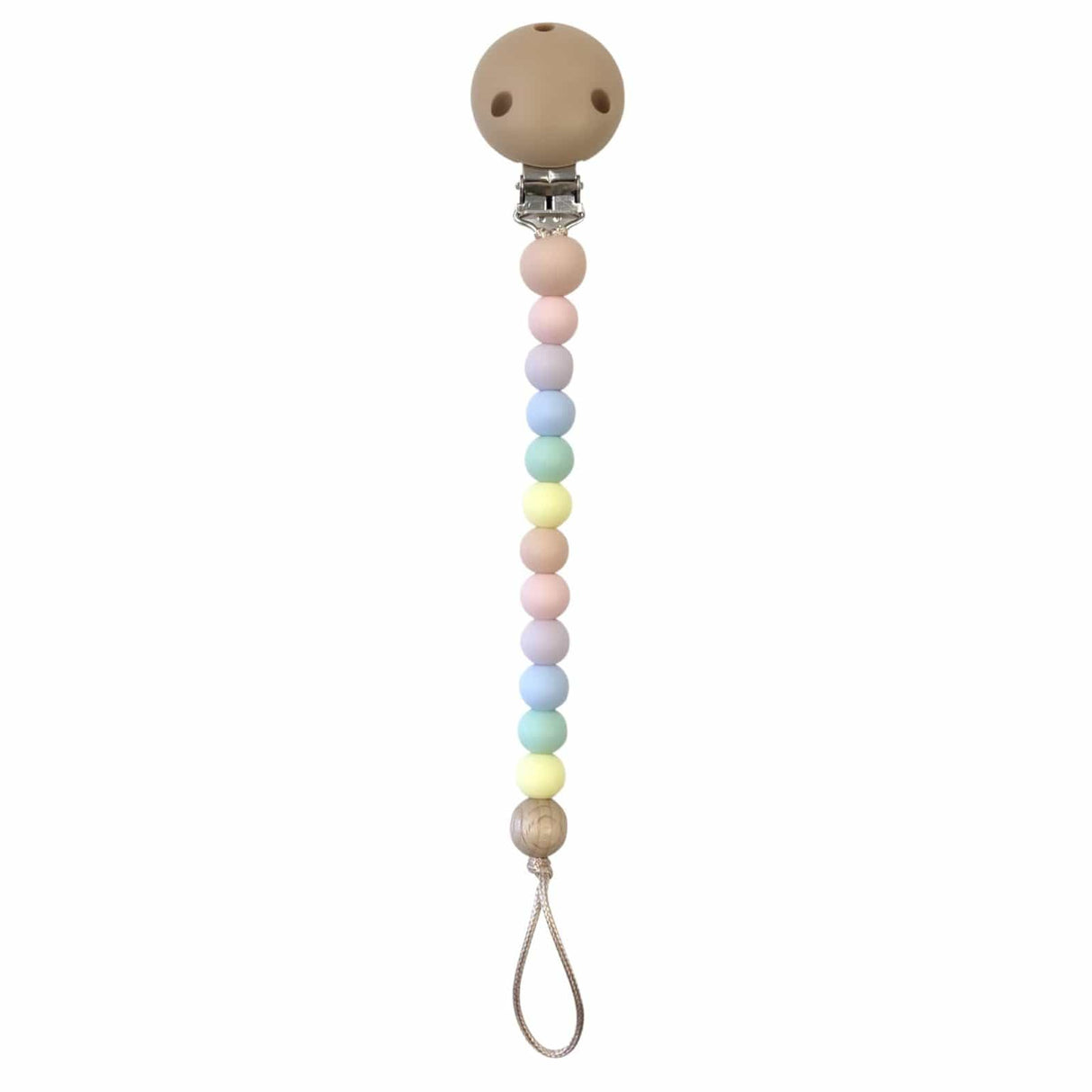 Raspberry Lane Boutique Pastel Rainbow Dummy / Pacifier Clips