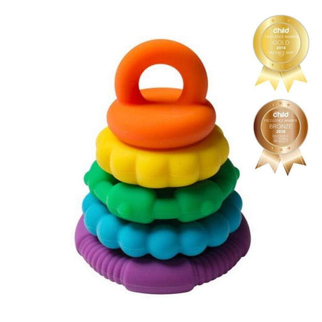 Raspberry Lane Boutique Rainbow Stacker and Teether - Jellystone