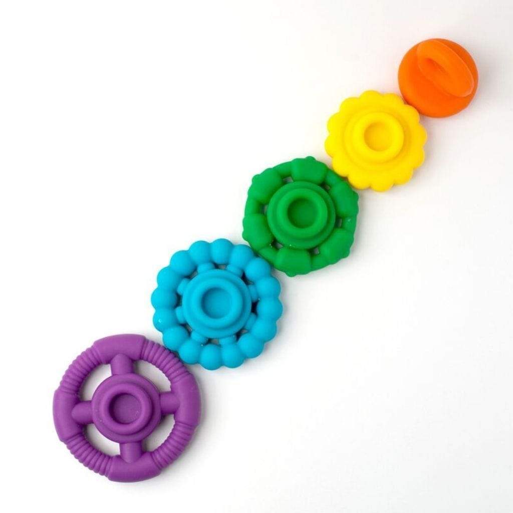 Raspberry Lane Boutique Rainbow Stacker and Teether - Jellystone