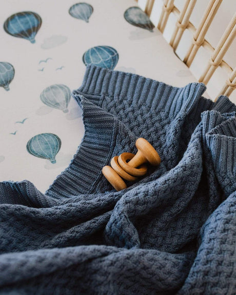 Raspberry Lane Boutique River Diamond Knit Baby Blanket