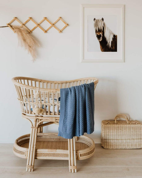 Raspberry Lane Boutique River Diamond Knit Baby Blanket