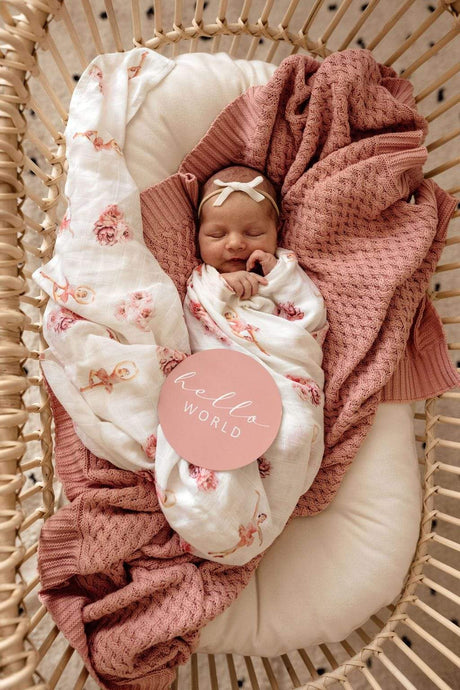 Raspberry Lane Boutique Rosa Diamond Knit Blanket