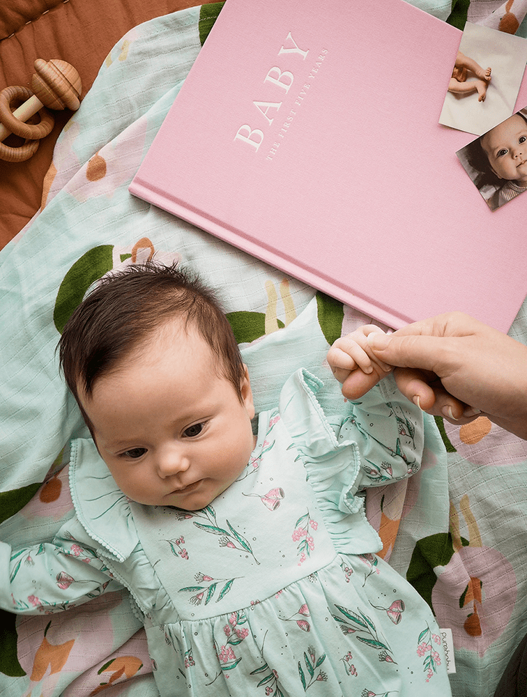 Raspberry Lane Boutique Write To Me Baby Journal - Birth to Five Years - Pink