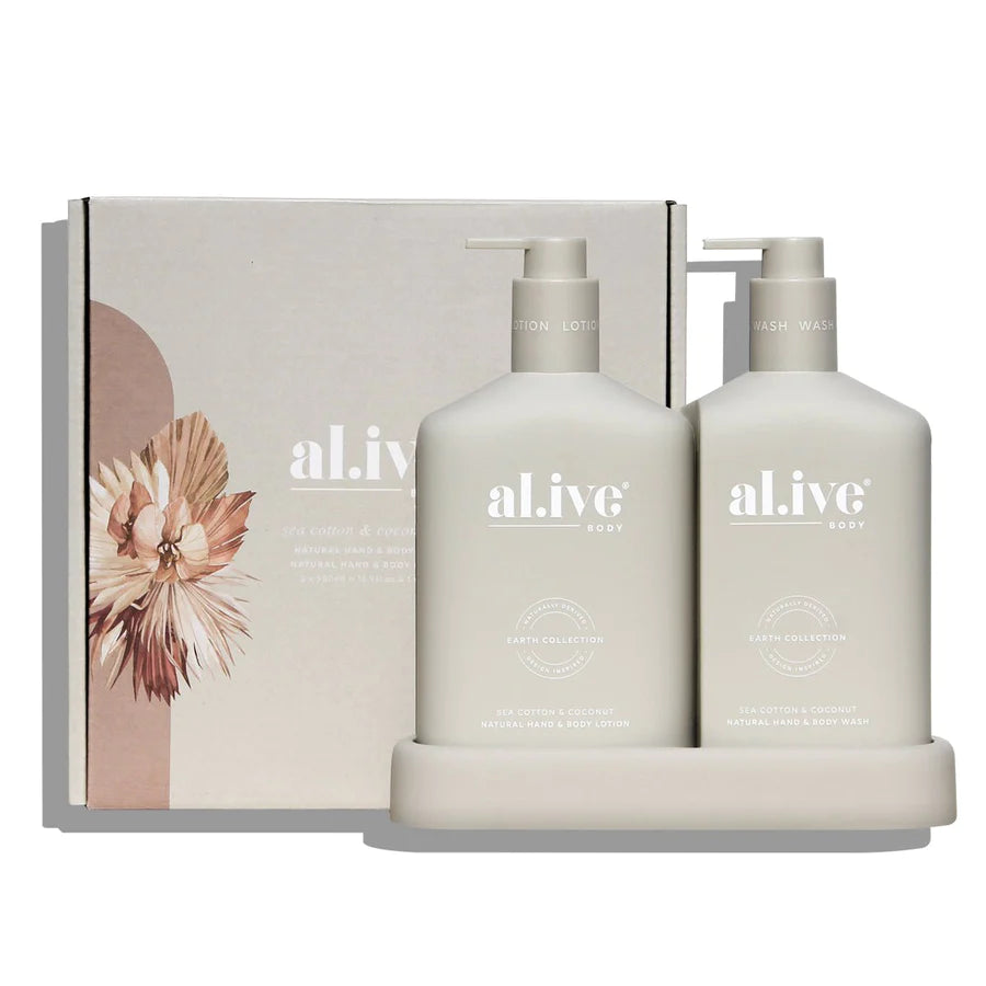 al.ive Body Duo - Sea Cotton + Coconut Body Duo